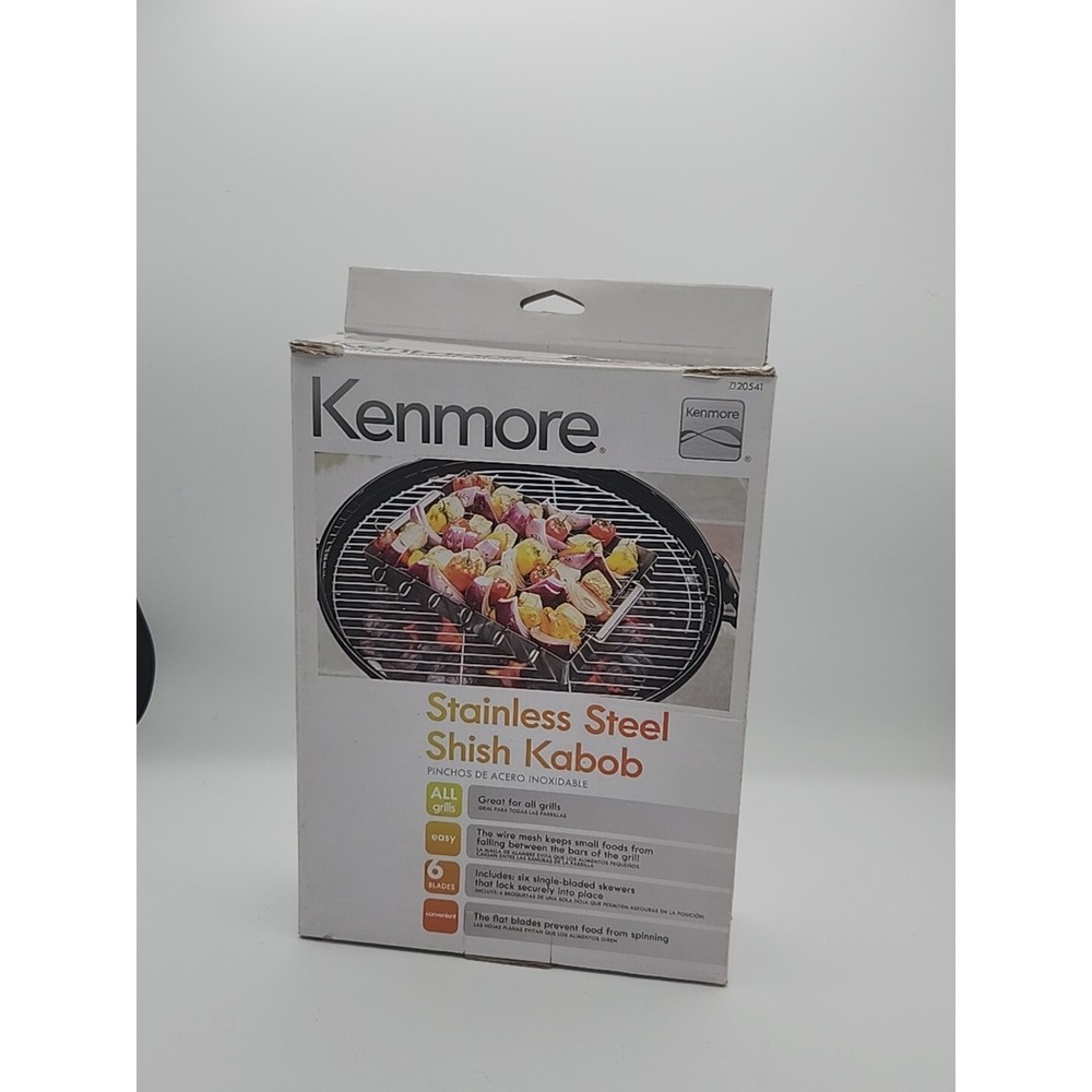 STAINLESS STEEL SHISH KABOB SET By Kenmore